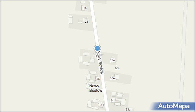 Nowy Bostów, Nowy Bostów, 17, mapa Nowy Bostów