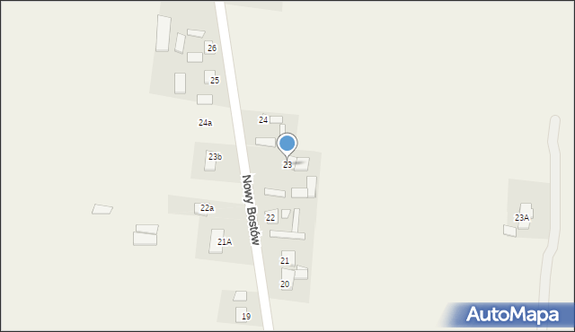 Nowy Bostów, Nowy Bostów, 23, mapa Nowy Bostów
