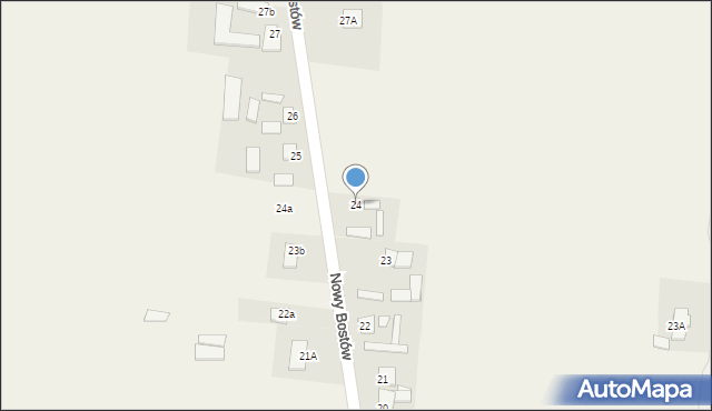 Nowy Bostów, Nowy Bostów, 24, mapa Nowy Bostów