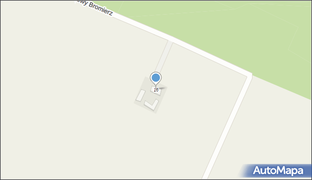 Nowy Bromierz, Nowy Bromierz, 16, mapa Nowy Bromierz