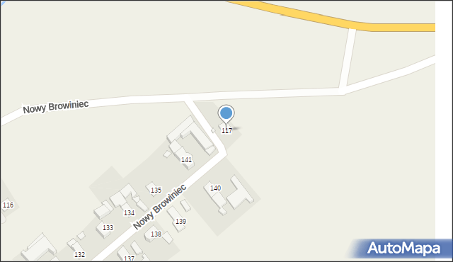 Nowy Browiniec, Nowy Browiniec, 117, mapa Nowy Browiniec