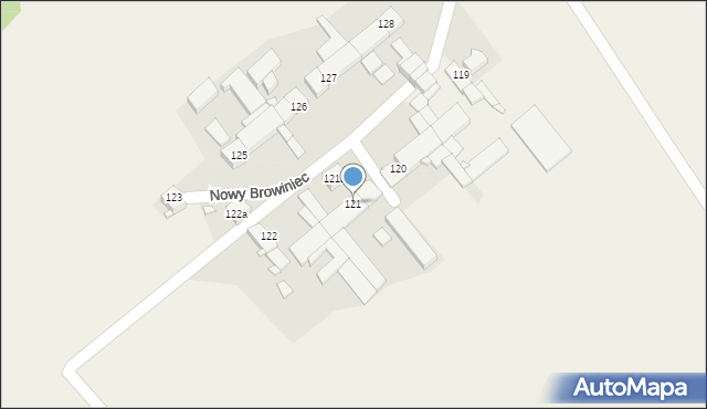Nowy Browiniec, Nowy Browiniec, 121, mapa Nowy Browiniec