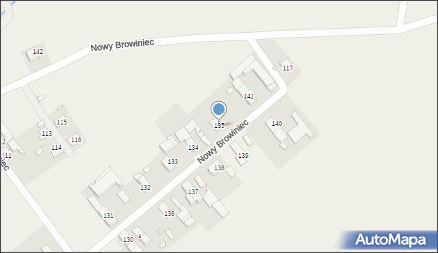 Nowy Browiniec, Nowy Browiniec, 135, mapa Nowy Browiniec