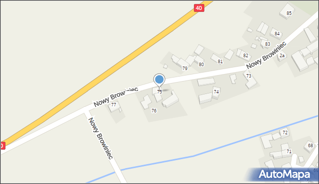 Nowy Browiniec, Nowy Browiniec, 75, mapa Nowy Browiniec