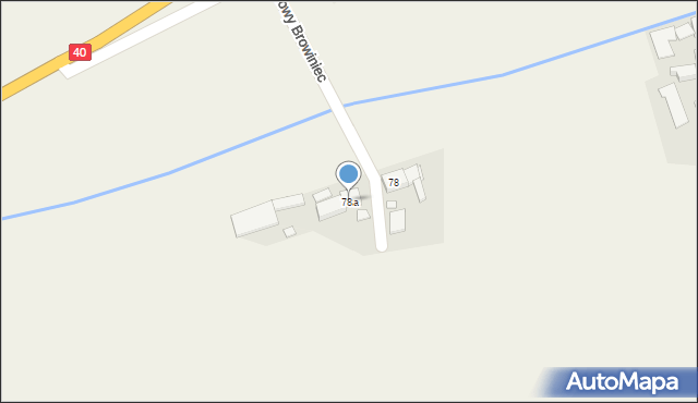 Nowy Browiniec, Nowy Browiniec, 78a, mapa Nowy Browiniec