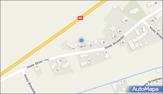 Nowy Browiniec, Nowy Browiniec, 80, mapa Nowy Browiniec