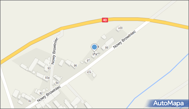 Nowy Browiniec, Nowy Browiniec, 97a, mapa Nowy Browiniec