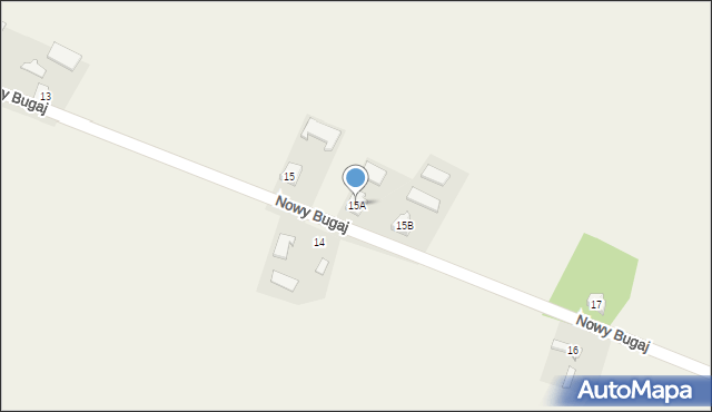 Nowy Bugaj, Nowy Bugaj, 15A, mapa Nowy Bugaj