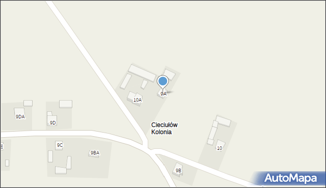 Nowy Bugaj, Nowy Bugaj, 9A, mapa Nowy Bugaj