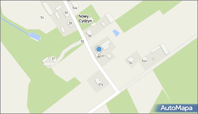 Nowy Cydzyn, Nowy Cydzyn, 60, mapa Nowy Cydzyn