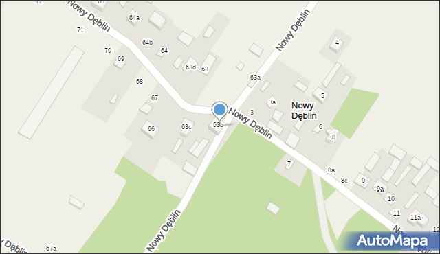 Nowy Dęblin, Nowy Dęblin, 2, mapa Nowy Dęblin