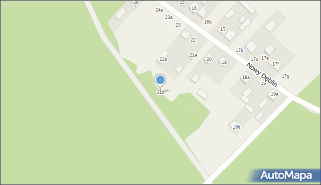 Nowy Dęblin, Nowy Dęblin, 21b, mapa Nowy Dęblin