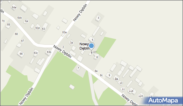 Nowy Dęblin, Nowy Dęblin, 6, mapa Nowy Dęblin