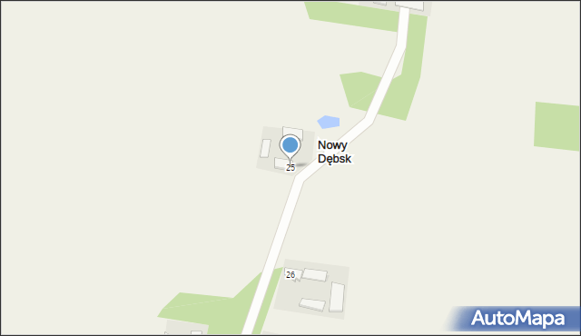 Nowy Dębsk, Nowy Dębsk, 25, mapa Nowy Dębsk