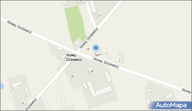 Nowy Drzewicz, Nowy Drzewicz, 24A, mapa Nowy Drzewicz