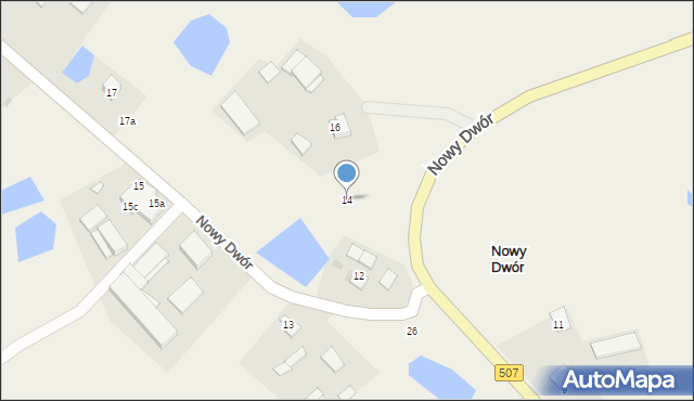 Nowy Dwór, Nowy Dwór, 14, mapa Nowy Dwór