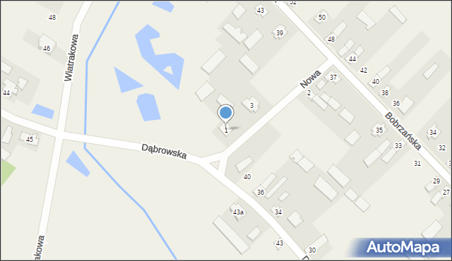 Nowy Dwór, Nowa, 1, mapa Nowy Dwór