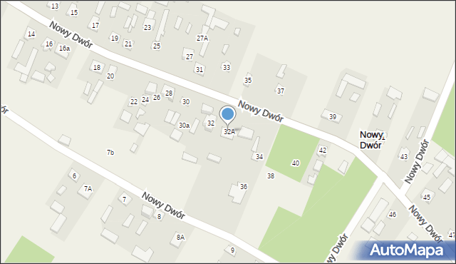 Nowy Dwór, Nowy Dwór, 32A, mapa Nowy Dwór