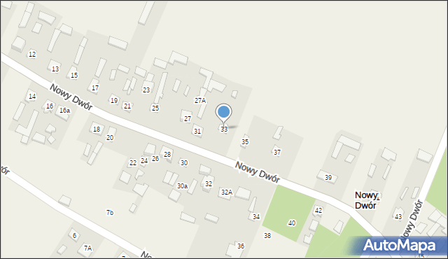 Nowy Dwór, Nowy Dwór, 33, mapa Nowy Dwór
