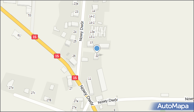 Nowy Dwór, Nowy Dwór, 12, mapa Nowy Dwór