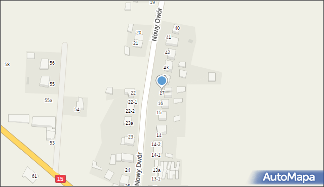 Nowy Dwór, Nowy Dwór, 17, mapa Nowy Dwór