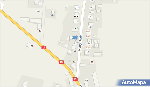 Nowy Dwór, Nowy Dwór, 24, mapa Nowy Dwór