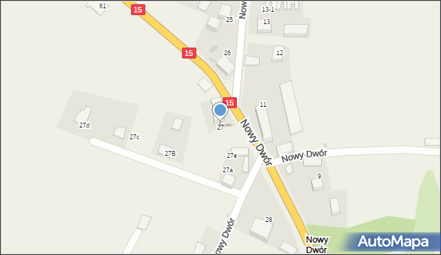 Nowy Dwór, Nowy Dwór, 27, mapa Nowy Dwór