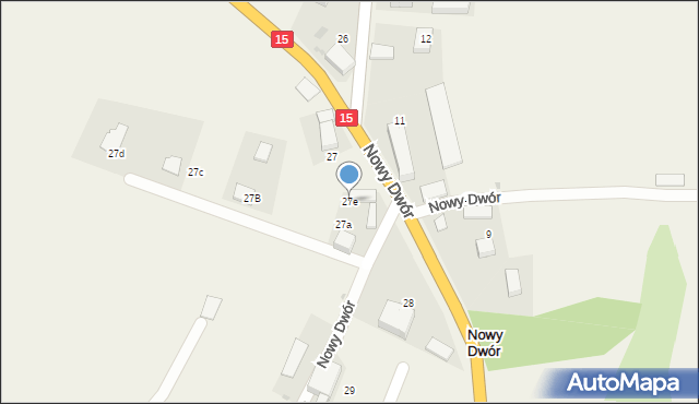 Nowy Dwór, Nowy Dwór, 27e, mapa Nowy Dwór