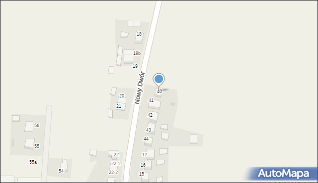 Nowy Dwór, Nowy Dwór, 40, mapa Nowy Dwór