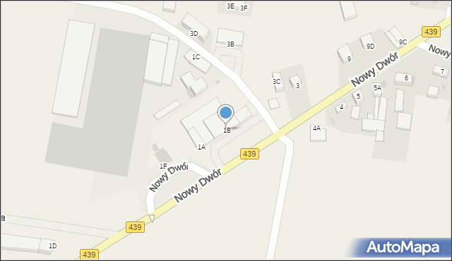 Nowy Dwór, Nowy Dwór, 1B, mapa Nowy Dwór