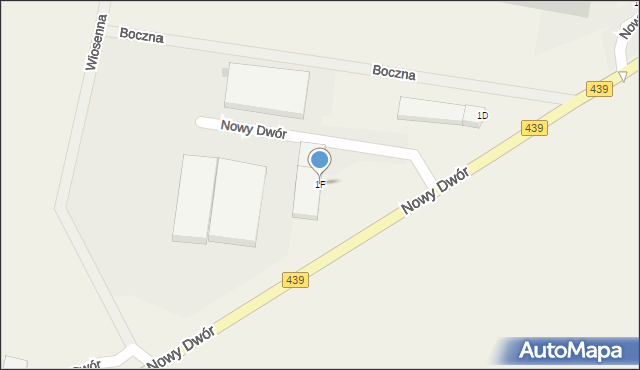 Nowy Dwór, Nowy Dwór, 1F, mapa Nowy Dwór