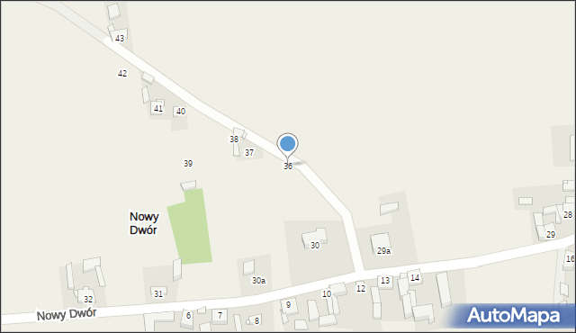 Nowy Dwór, Nowy Dwór, 36, mapa Nowy Dwór