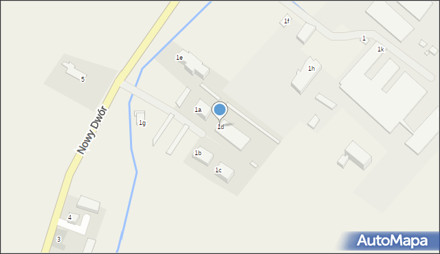 Nowy Dwór, Nowy Dwór, 1d, mapa Nowy Dwór