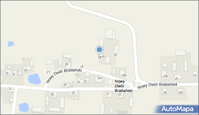 Nowy Dwór Bratiański, Nowy Dwór Bratiański, 19, mapa Nowy Dwór Bratiański