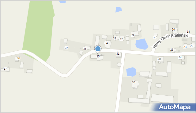 Nowy Dwór Bratiański, Nowy Dwór Bratiański, 35, mapa Nowy Dwór Bratiański