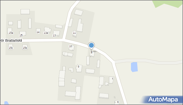 Nowy Dwór Bratiański, Nowy Dwór Bratiański, 8, mapa Nowy Dwór Bratiański