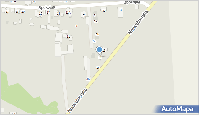 Nowy Dwór Mazowiecki, Nowodworska, 14, mapa Nowy Dwór Mazowiecki