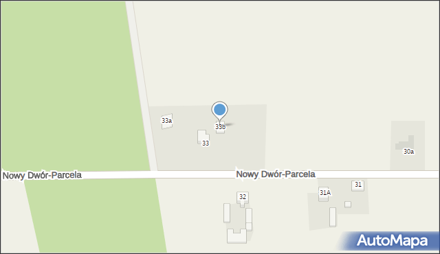 Nowy Dwór-Parcela, Nowy Dwór-Parcela, 33b, mapa Nowy Dwór-Parcela