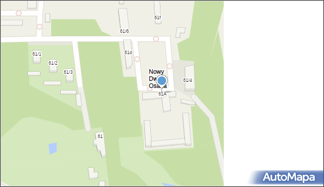Nowy Dwór-Parcela, Nowy Dwór-Parcela, 61A, mapa Nowy Dwór-Parcela