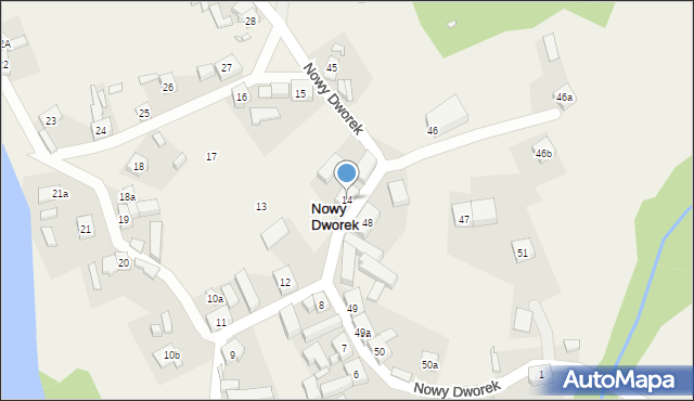 Nowy Dworek, Nowy Dworek, 14, mapa Nowy Dworek