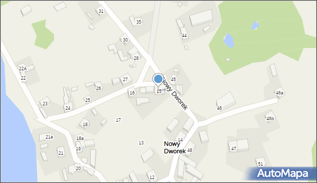Nowy Dworek, Nowy Dworek, 15, mapa Nowy Dworek