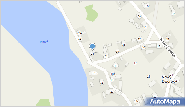 Nowy Dworek, Nowy Dworek, 23, mapa Nowy Dworek