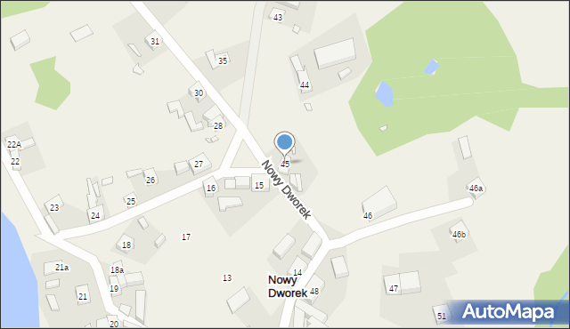 Nowy Dworek, Nowy Dworek, 45, mapa Nowy Dworek