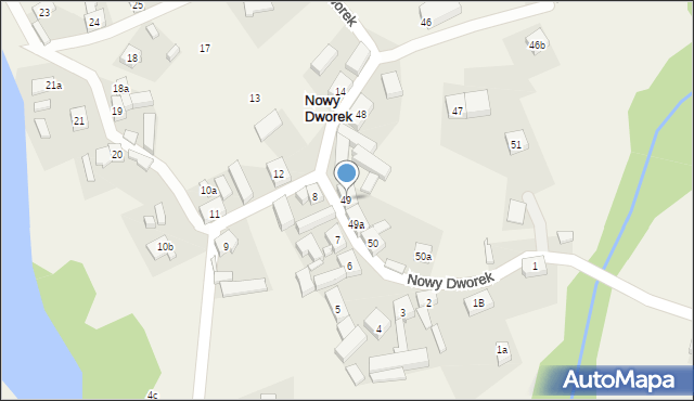 Nowy Dworek, Nowy Dworek, 49, mapa Nowy Dworek