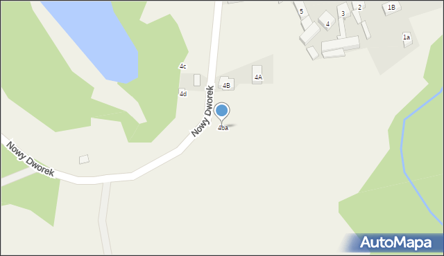Nowy Dworek, Nowy Dworek, 4ba, mapa Nowy Dworek