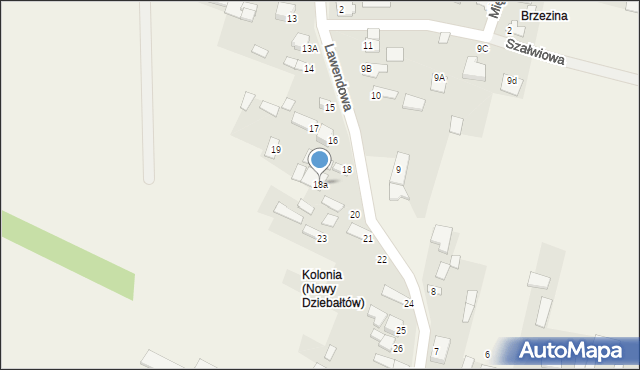 Nowy Dziebałtów, Nowy Dziebałtów, 18a, mapa Nowy Dziebałtów