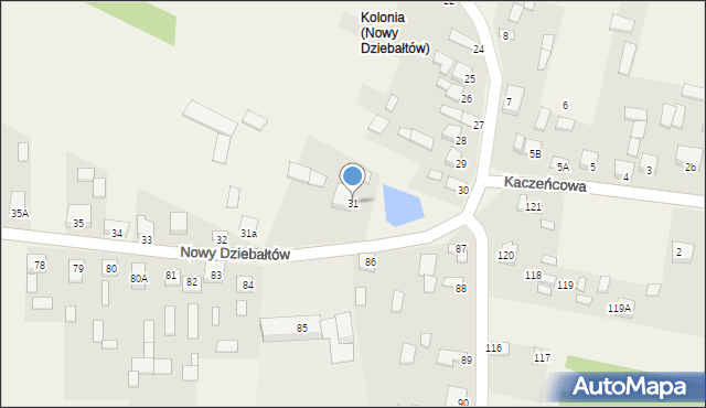 Nowy Dziebałtów, Nowy Dziebałtów, 31, mapa Nowy Dziebałtów