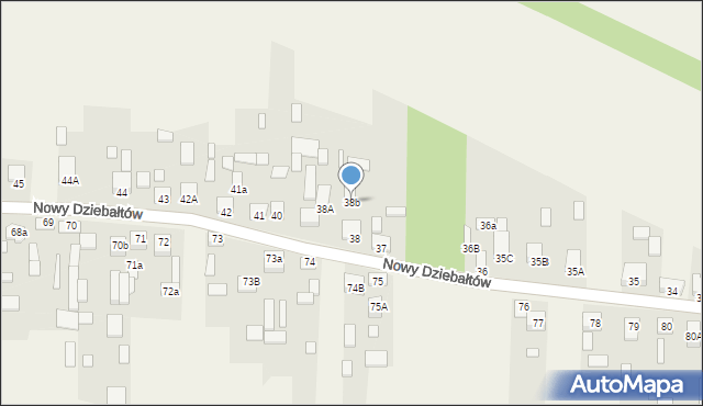 Nowy Dziebałtów, Nowy Dziebałtów, 38b, mapa Nowy Dziebałtów