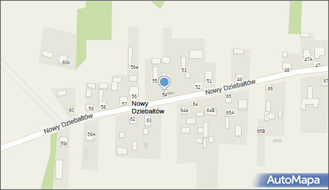 Nowy Dziebałtów, Nowy Dziebałtów, 54, mapa Nowy Dziebałtów