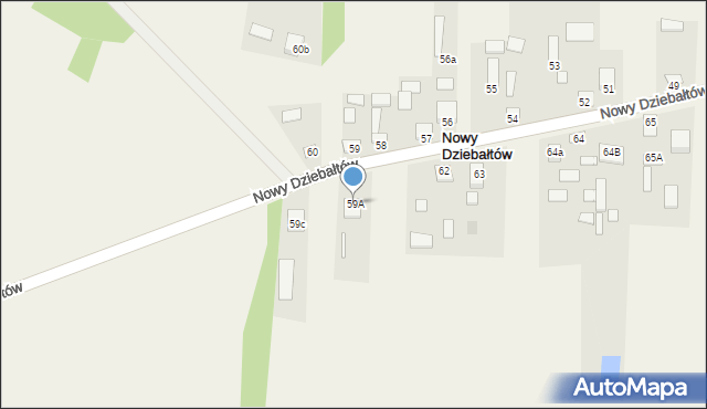 Nowy Dziebałtów, Nowy Dziebałtów, 59A, mapa Nowy Dziebałtów